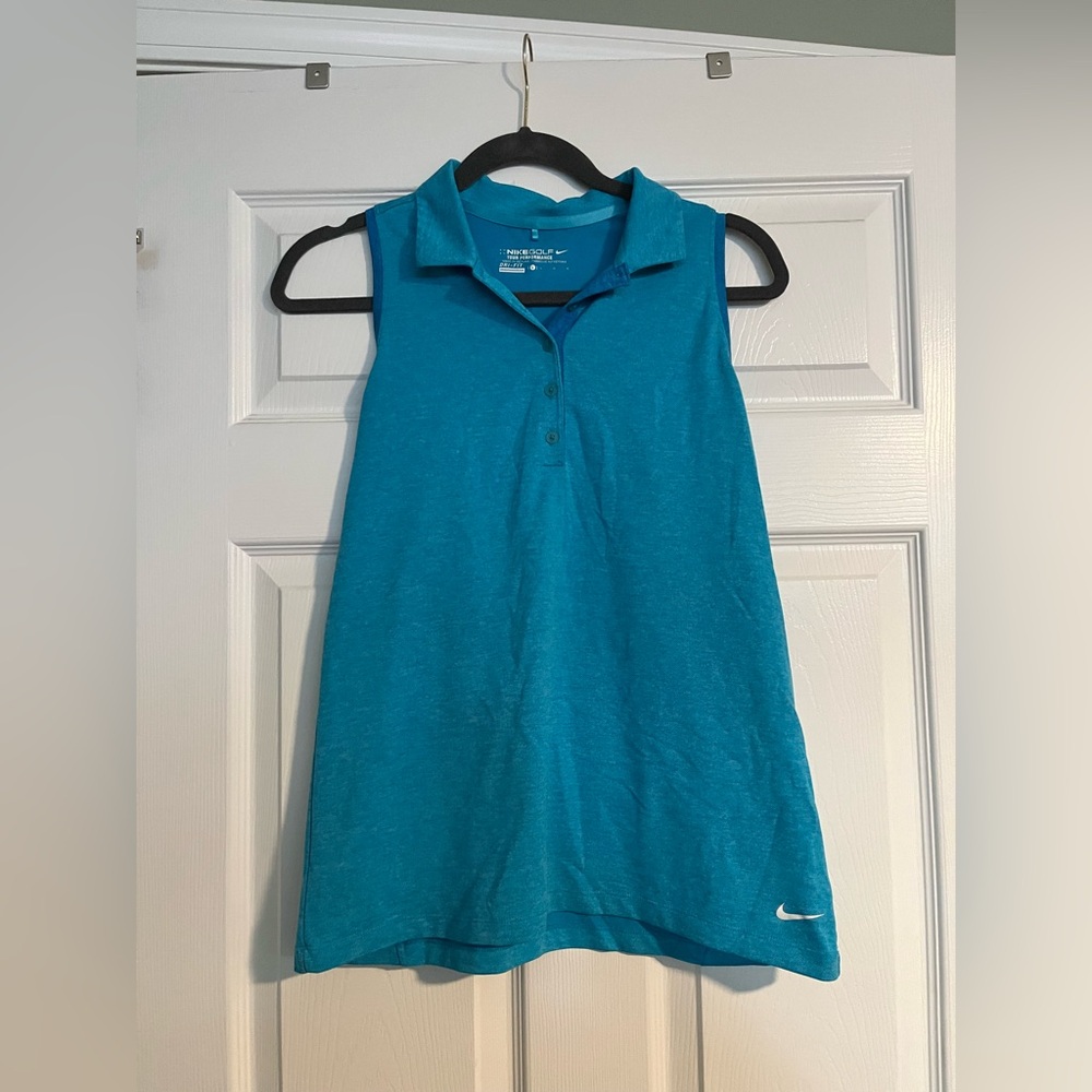 Nike Golf Women’s L Blue Sleeveless Polo